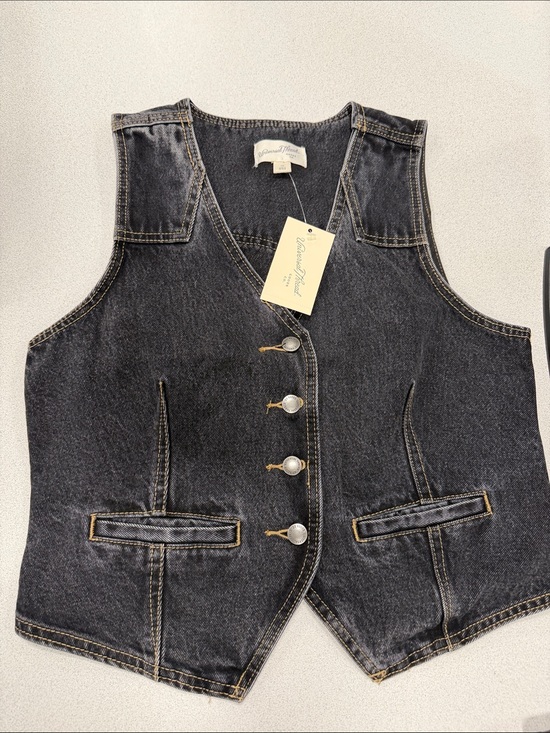 Universal Thread Jackets & Blazers - Vintage Black Denim Button Vest